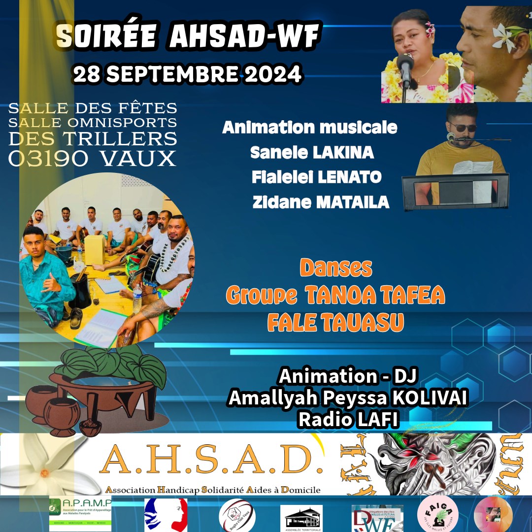 Affiche Soirée AHSAD du 28 septembre 2024